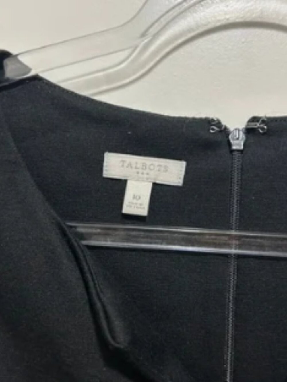 Talbots Black 3/4 Sleeve Dress Size 10 - Picture 4 of 4